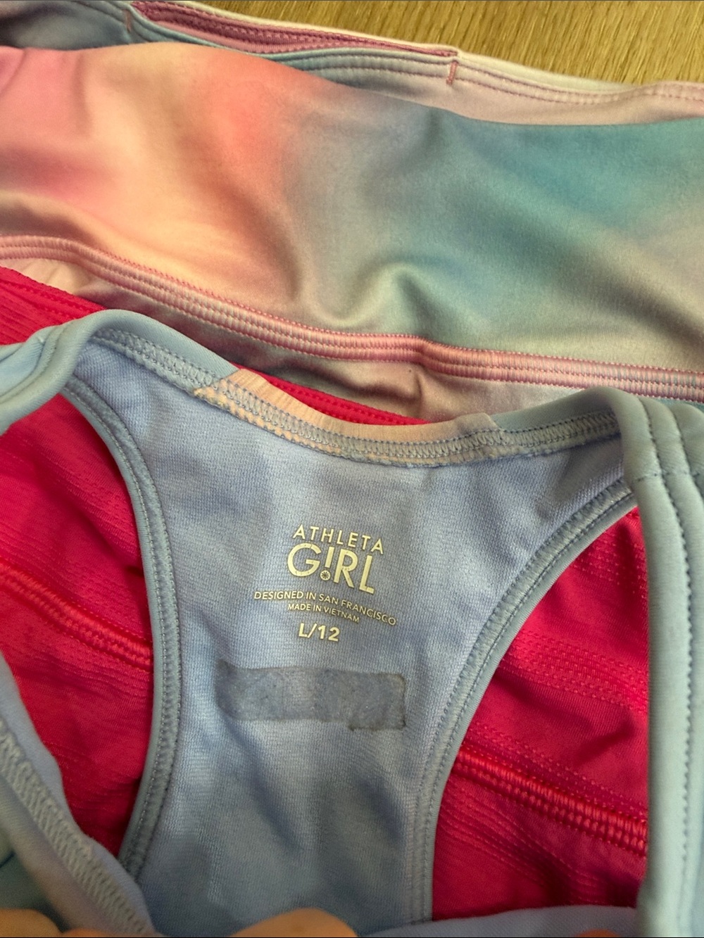 Athleta Girls Skorts Shorts Sports Bra Bundle Pink Blue Athletic Size Large 12 - Picture 6 of 10